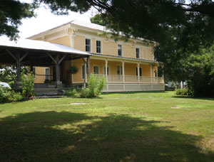 West side of house