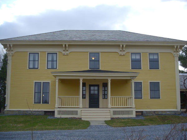 East side of the house
